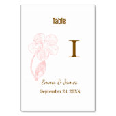 Elegant Blush Pink Floral Kaart (Achterkant)