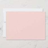 Elegant Blush Pink Floral Moederdag Brunch Kaart (Achterkant)