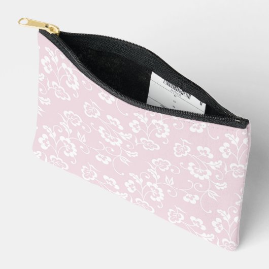 Elegant Blush Pink Floral Pattern Etui (Open)