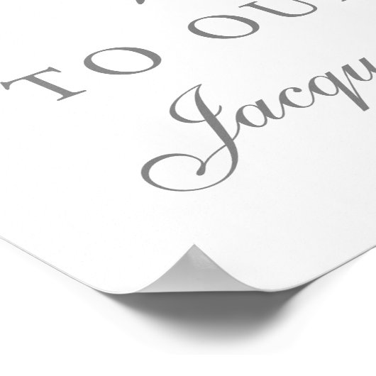 Elegant Blush Pink Floral Peony Weddenschap Welkom Poster (Hoek)