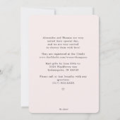 Elegant Blush Pink Floral per mail Vrijgezellenfee Kaart (Achterkant)