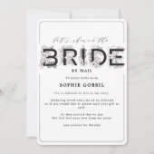 Elegant Blush Pink Floral per mail Vrijgezellenfee Kaart (Voorkant)