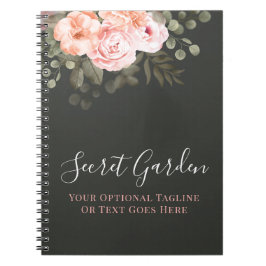 Elegant Blush Pink Floral Rozen Modern Journal Notitieboek