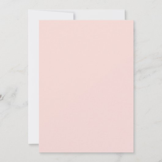 Elegant Blush Pink Floral Save the Date Wedding Kaart (Achterkant)