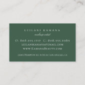 Elegant Blush Pink Floral Visitekaartje (Achterkant)