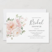 Elegant Blush Pink Floral Vrijgezellenfeest Kaart (Voorkant)