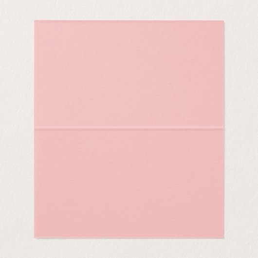 Elegant Blush Pink Floral Waterverf Place Card Kaart (Binnenkant ongevouwen)