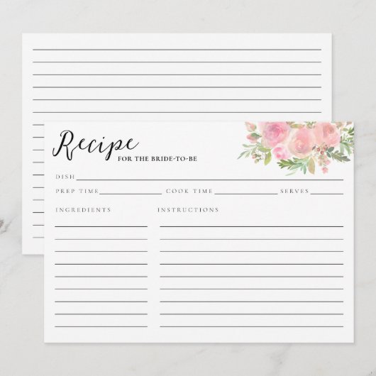 Elegant Blush Pink Floral Waterverf Vrijgezellenfe (Voorkant / Achterkant)