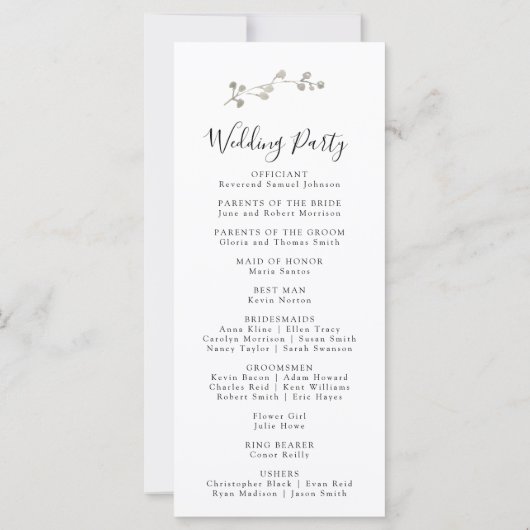 Elegant Blush Pink Floral Waterverf Wedding (Achterkant)