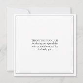 Elegant Blush Pink Floral Wedding Bedankkaart (Achterkant)