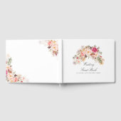 Elegant Blush Pink Floral Wedding Gastenboek (Volledig)