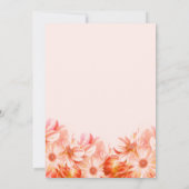 Elegant Blush Pink Floral Wedding Kaart (Achterkant)