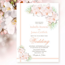 Elegant Blush Pink Floral Wedding