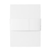 Elegant Blush Pink Floral Wedding Uitnodigingen Wikkel (Achterkant Voorbeeld)