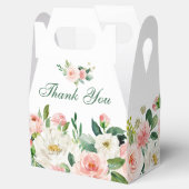 Elegant Blush Pink Flowers Greenery Vrijgezellenfe Bedankdoosjes (Geopend)