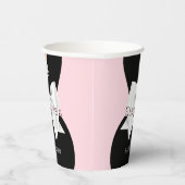 Elegant Blush Pink Glam Tiffany Baby shower Papieren Bekers (Rechts)