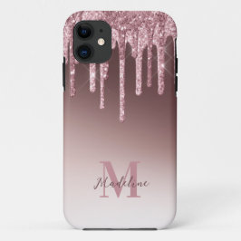 Elegant Blush Pink Glitter Case-Mate iPhone Case