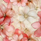 Elegant blush pink & gold floral birthday gift bag medium cadeauzakje