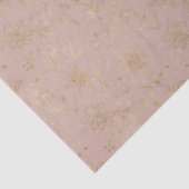 Elegant Blush Pink Gold Foil Floral Tissue Paper Tissuepapier (Detail)