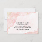 Elegant Blush Pink Gold Glitter cadeaubon (Achterkant)