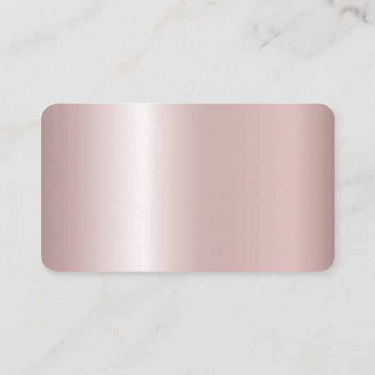 Elegant Blush Pink Gold Glitter Esthetician Spa B Visitekaartje (Achterkant)