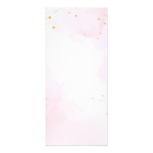 Elegant Blush Pink & Gold Sweet 16 Menu  (Achterkant)