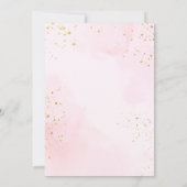 Elegant Blush Pink & Gold Sweet 16 Verjaardag Kaart (Achterkant)
