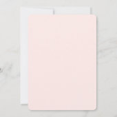 Elegant Blush Pink | Goudbruiloft Kaart (Achterkant)