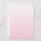 Elegant Blush Pink Gradient Script Sweet Sixteen Kaart (Achterkant)