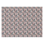 Elegant Blush Pink Grey Dahlia Floral Tafelkleed (Voorkant (Horizontaal))