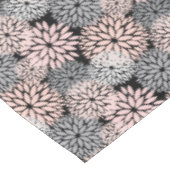 Elegant Blush Pink Grey Dahlia Floral Tafelkleed (Gekanteld)