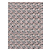 Elegant Blush Pink Grey Dahlia Floral Tafelkleed (Voorkant)