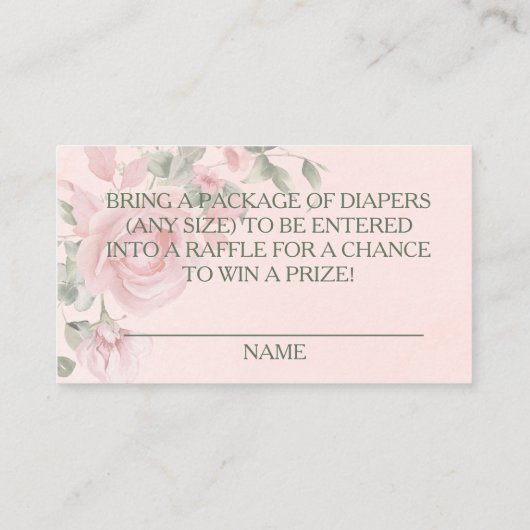 Elegant Blush Pink Highland Koe bloemen Plaatskaartje (Achterkant)