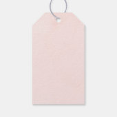 Elegant Blush Pink Highland koe dank u geschenk la Cadeaulabel (Achterkant)