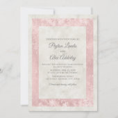 Elegant Blush Pink Ivory Cream Wedding Kaart (Voorkant)