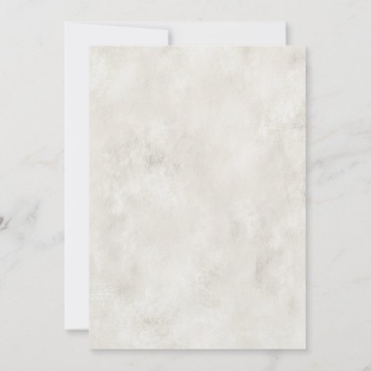 Elegant Blush Pink Ivory Cream Wedding Kaart (Achterkant)