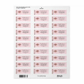 Elegant Blush Pink Klasse van 2025 Afstuderen Etiket (Full Sheet)