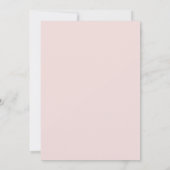 Elegant Blush Pink Las Vegas Wedding Invitation Kaart (Achterkant)