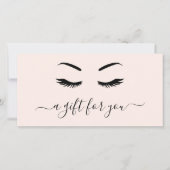Elegant Blush Pink Lashes Cadeaucertificaat (Voorkant)