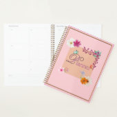 Elegant Blush Pink maandelijks ongedateerd wekelij Planner (Display)
