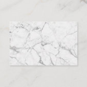 Elegant Blush Pink & Marble Salon Spa Benoeming Afsprakenkaartje (Achterkant)