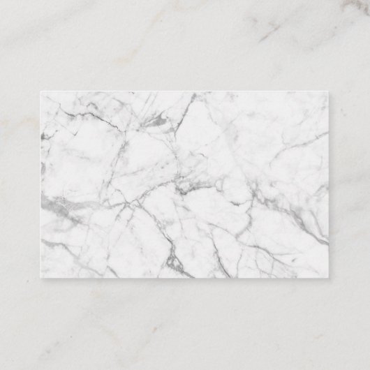 Elegant Blush Pink & Marble Salon Spa Benoeming Afsprakenkaartje (Achterkant)