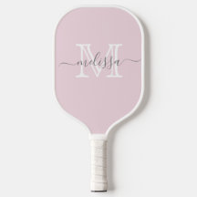 Elegant Blush Pink Minimale naam en Monogram