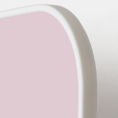 Elegant Blush Pink Minimale naam en Monogram Pickleball Paddle (Links Detail)