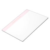 Elegant Blush Pink Minimalist Chic 11x8.5 Notitieb Notitieblok (Schuin)