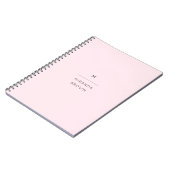 Elegant Blush Pink Minimalist Classy Chic Notitieboek (Linkerzijde)