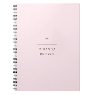 Elegant Blush Pink Minimalist Classy Chic Notitieboek