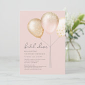 Elegant Blush Pink Minimalistisch Vrijgezellenfees Kaart (Staand voorkant)