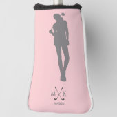 Elegant Blush Pink | Modern Lady Golfer Golfheadcover (Draai 90)
