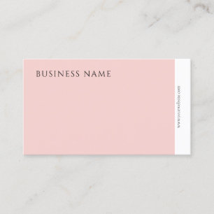 Elegant Blush Pink Moderne Minimale Sjabloon Visitekaartje